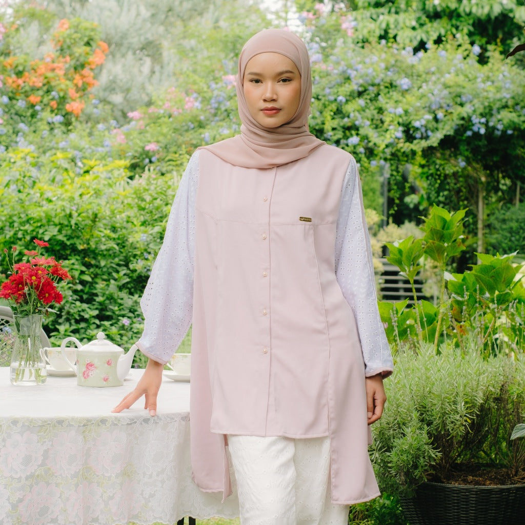 Image of Eclemix Tunic Gyuri | Atasan Wanita Tunic Motif Polos Mix Prada